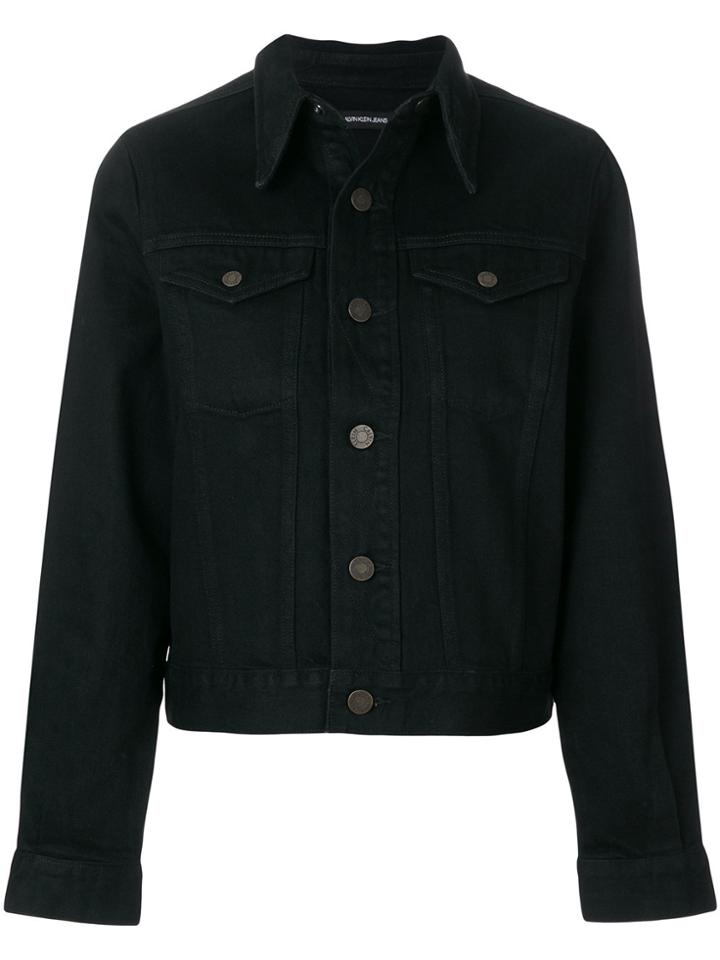 Calvin Klein 205w39nyc Patch-appliqué Denim Jacket - Black