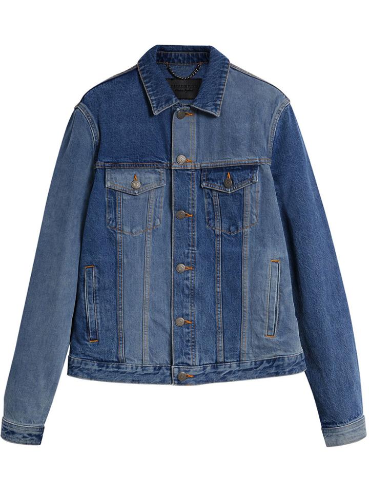 Burberry Two-tone Jacket - Blue