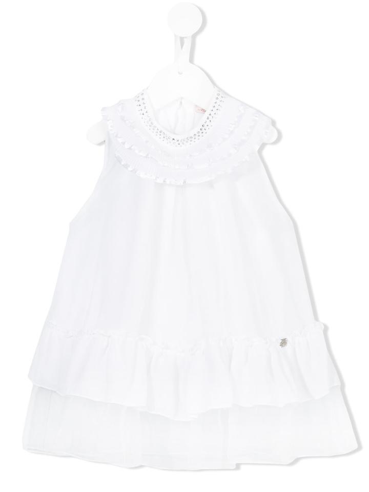Miss Blumarine Ruffled Dress, Girl's, Size: 6 Yrs, White