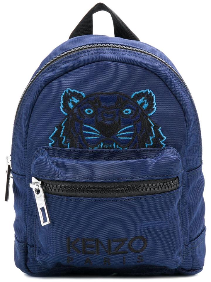 Kenzo Tiger Embroidered Mini Backpack - Blue