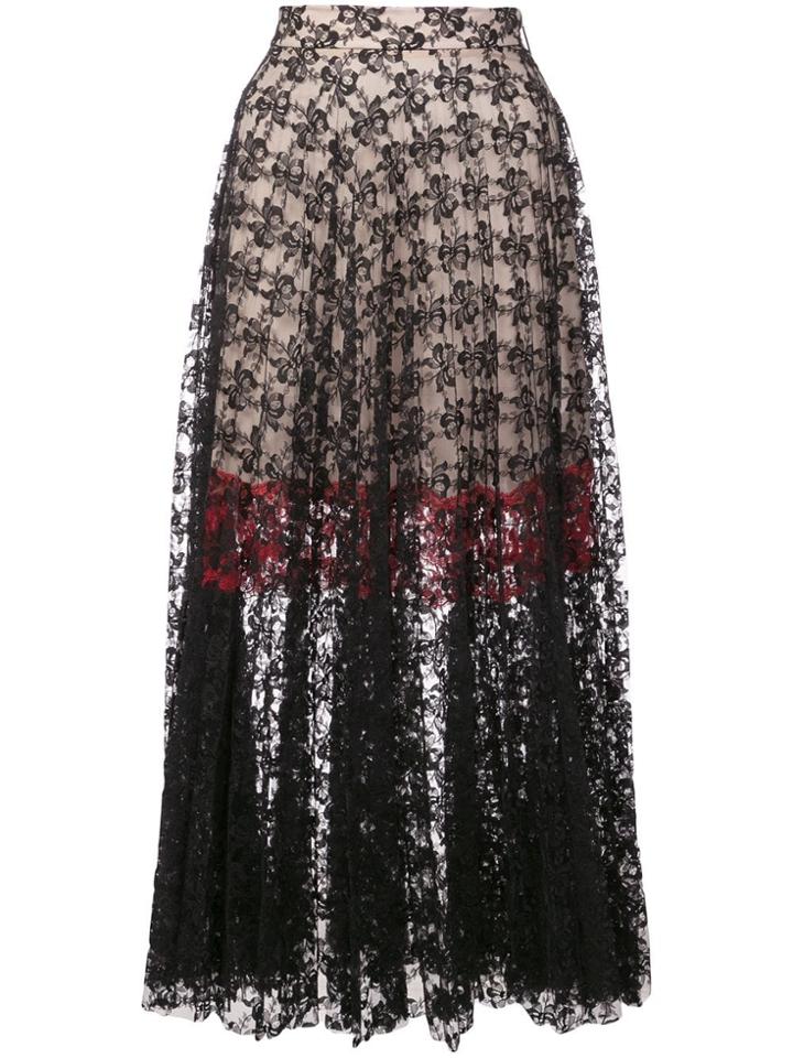 Christopher Kane Lace Sheer Skirt - Black