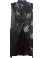 Ann Demeulemeester Circle Embroidered Asymmetric Waistcoat