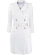 Elisabetta Franchi Fitted Jacket-dress - White