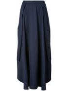 Palmer / Harding - Pleated Skirt - Women - Cotton/spandex/elastane - 10, Blue, Cotton/spandex/elastane