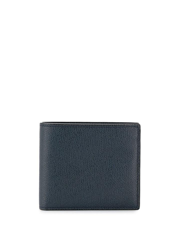 Valextra Billfold Leather Cardholder - Blue