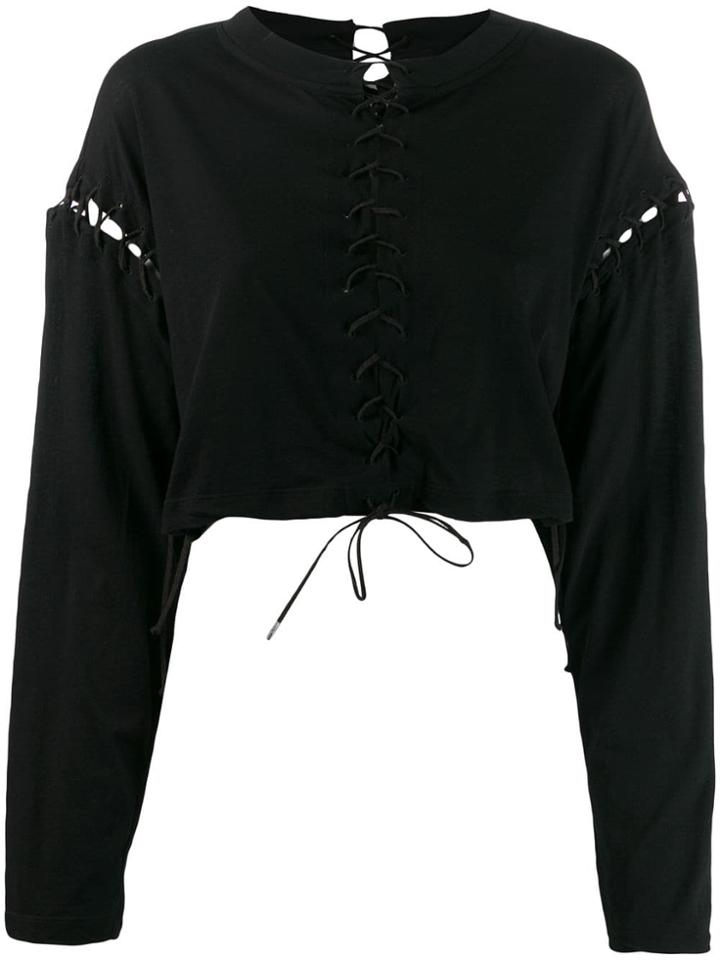 Unravel Project Whipstitched Jumper - Black