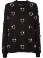 Nicopanda 'metal Head' Sweatshirt, Women's, Size: Medium, Black, Cotton/polyester