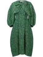 Henrik Vibskov Free Oversized Jacquard Dress - Green