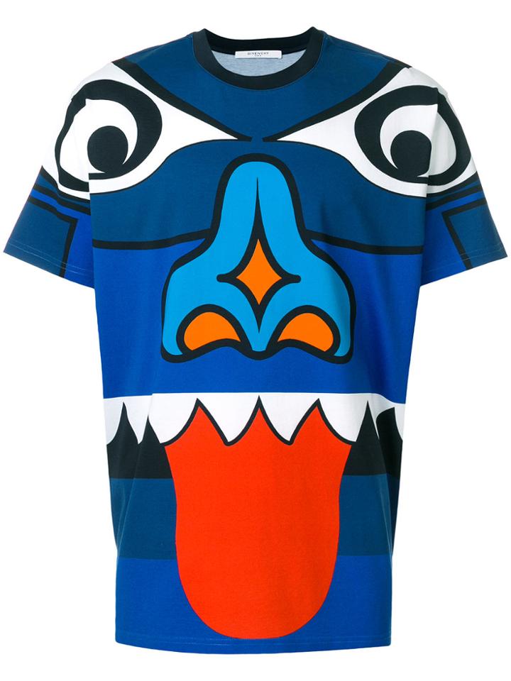 Givenchy Totem Print T-shirt - Blue