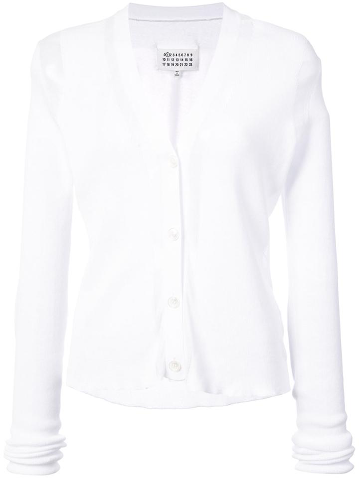 Maison Margiela Intarsia Cardigan - White