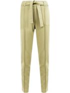 Maison Ullens Belted Jersey Trousers - Green