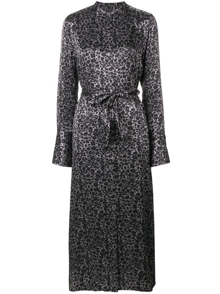 Equipment Connell Leopard-print Maxi Dress - Grey