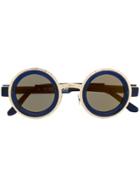 Kuboraum Round Frame Sunglasses - Gold