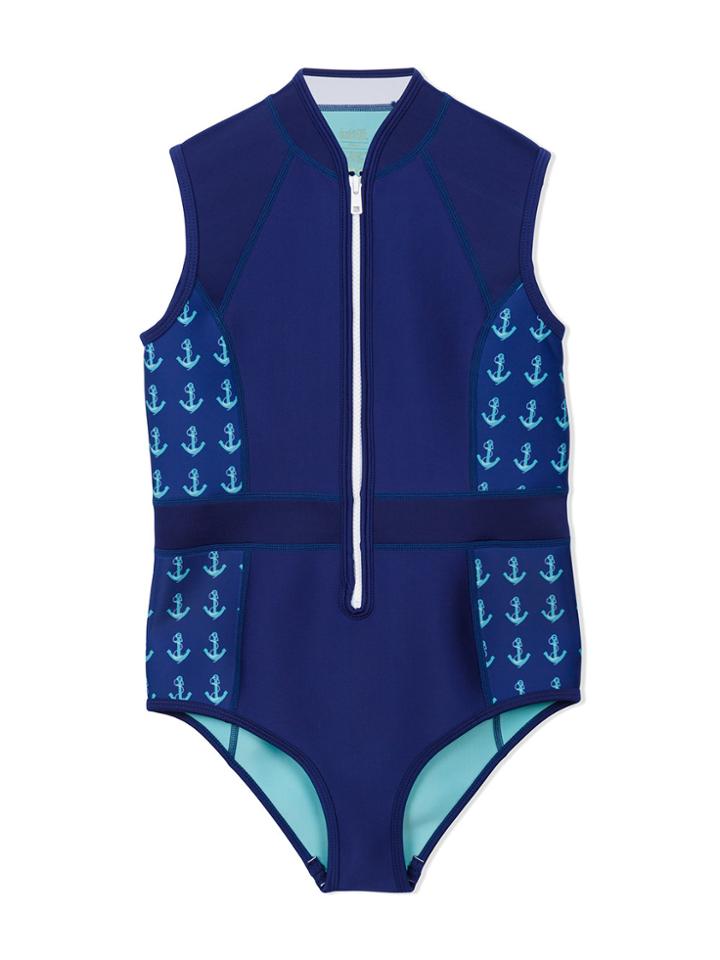 Duskii Girl Abby Tank Swimsuit - Blue
