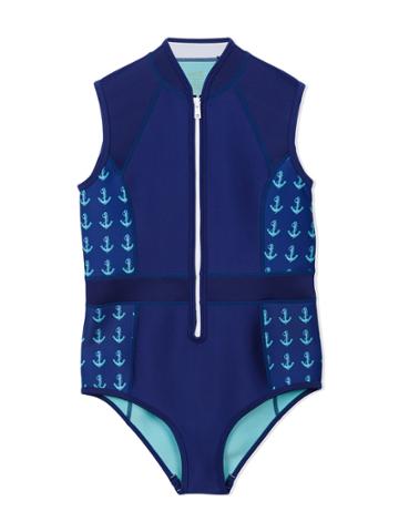 Duskii Girl Abby Tank Swimsuit - Blue