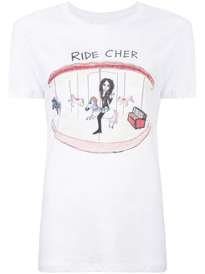 Unfortunate Portrait Ride Cher T-shirt - White