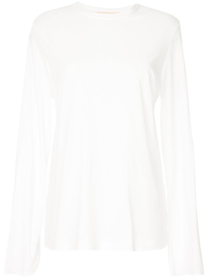 Matin Long Sleeve Fine Knit - White