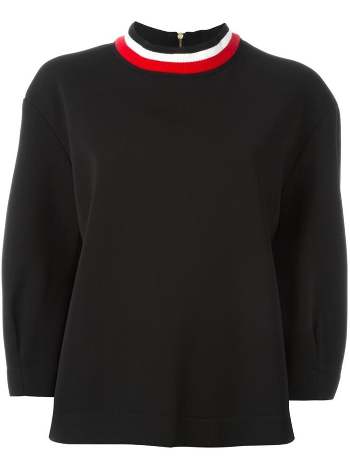 Marni Ribbed Stripe Collar Sweatshirt