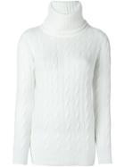 Ralph Lauren Black Turtle Neck Cable Knit Sweater, Women's, Size: Medium, Nude/neutrals, Cashmere