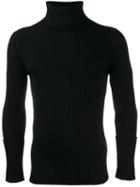 Valentino Roll Neck Jumper, Men's, Size: Large, Black, Viscose/polyester