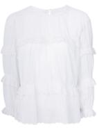 Isabel Marant Étoile - Ruffled Top - Women - Cotton - 36, White, Cotton