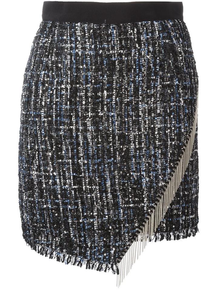 Marco Bologna Fringed Detail Asymmetric Skirt