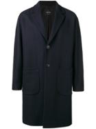 Hevo Wool Overcoat - Blue