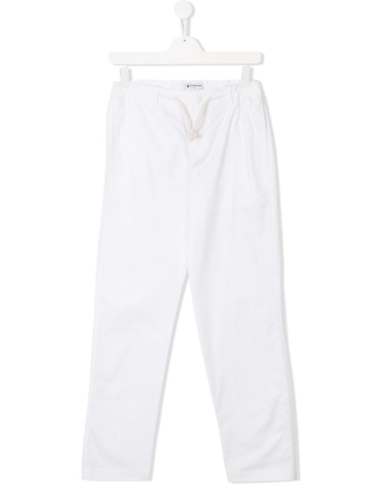 Dondup Kids Teen Drawstring-waist Trousers - White