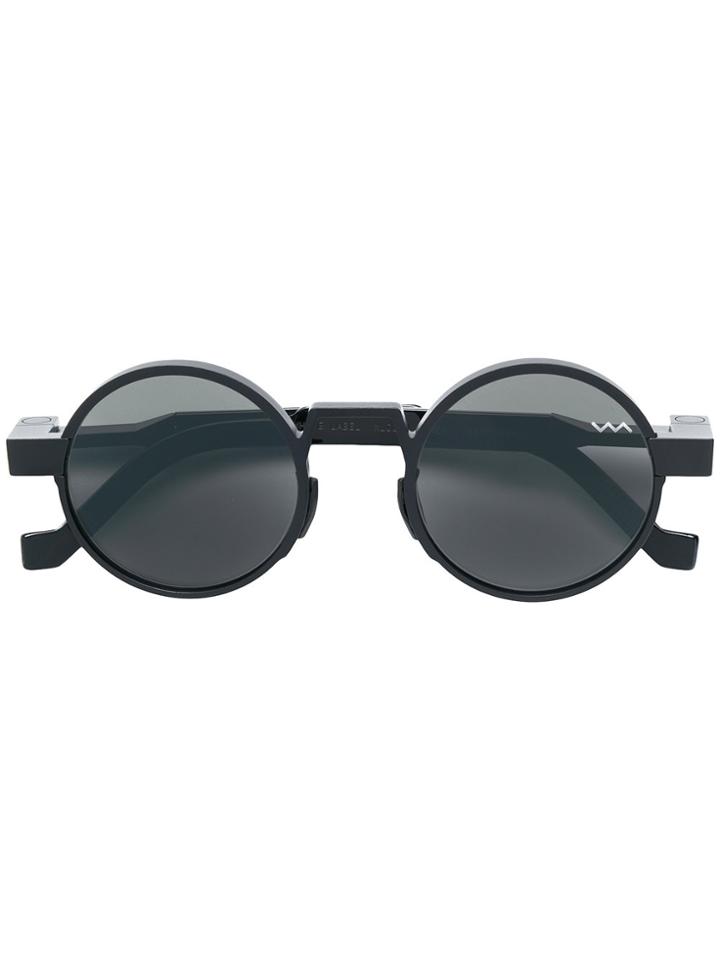 Vava Round Frame Sunglasses - Black