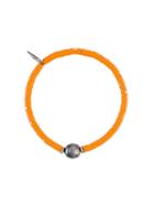 M. Cohen Sibyl Pearl & Disk-bead Bracelet, Men's, Size: Medium, Yellow/orange