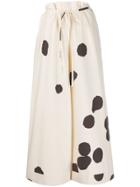 Daniela Gregis Cropped Palazzo Pants - Neutrals