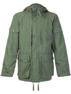 Engineered Garments Zipped Hooded Jacket, Men's, Size: Large, Green, Cotton/nylon