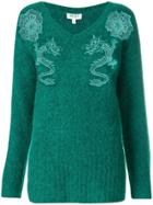 Kenzo Embroidered Sweater - Green