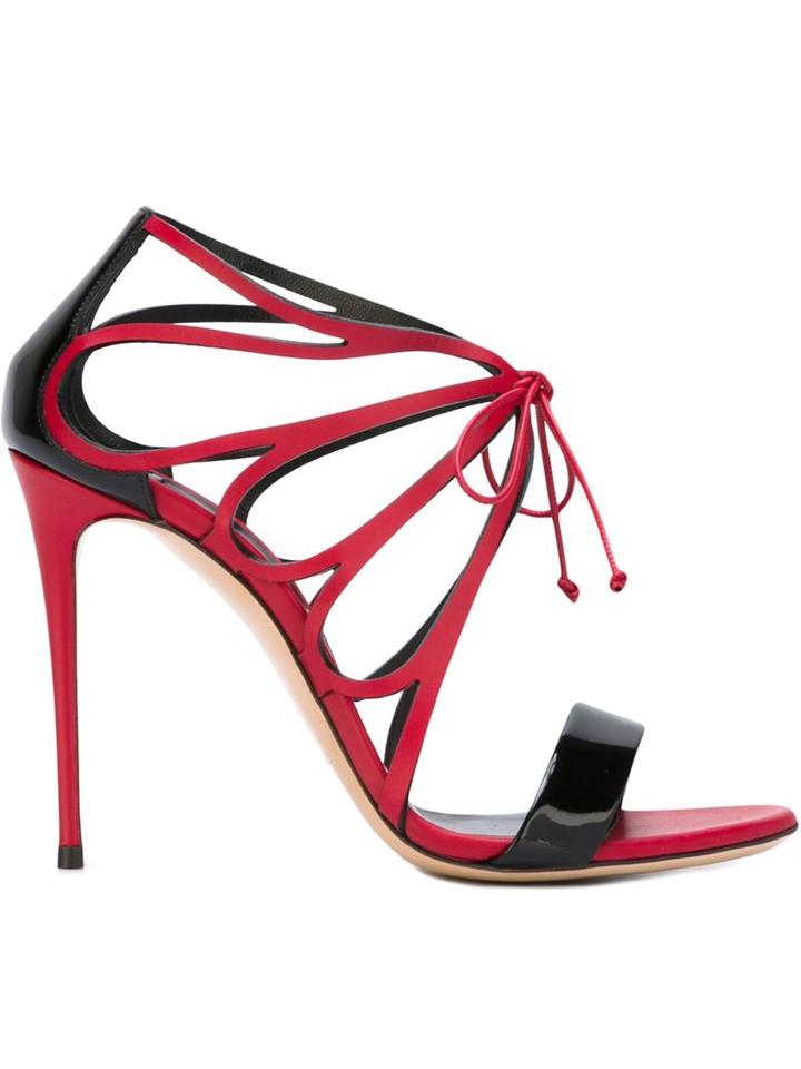 Casadei Evening Sandals, Women's, Size: 41, Black, Leather/patent Leather