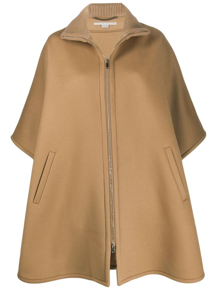 Stella Mccartney Oversized Wool Coat - Neutrals