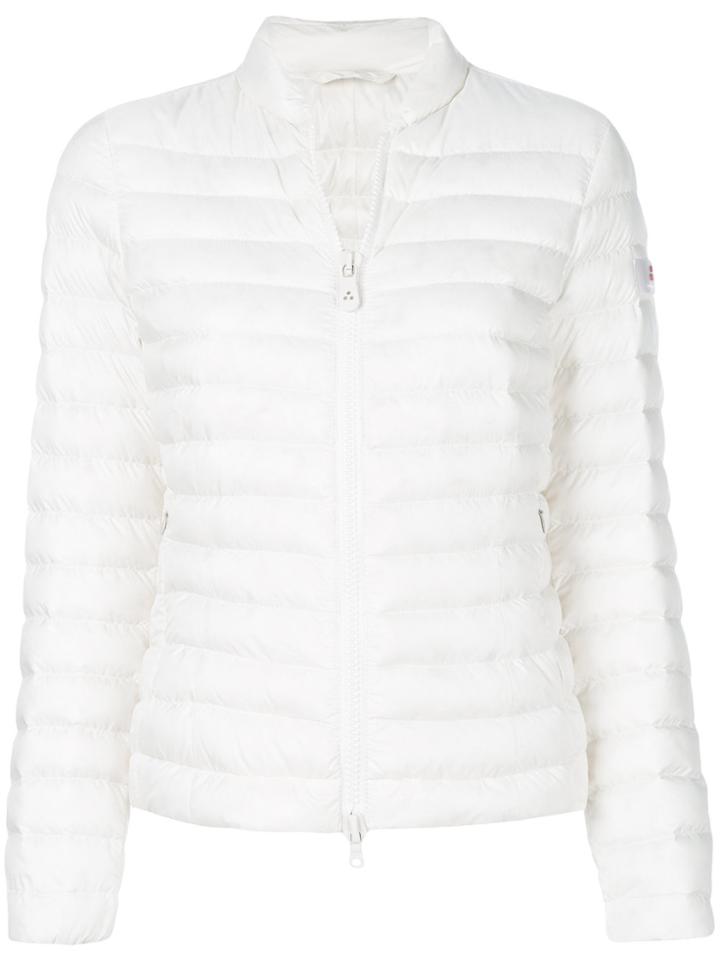 Peuterey Quilted Zipped Jacket - White