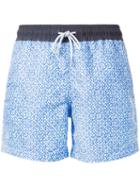 Venroy 'core Range' Printed Swim Shorts, Men's, Size: Small, Blue, Polyester