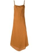 Venroy Bias Cut Dress - Brown