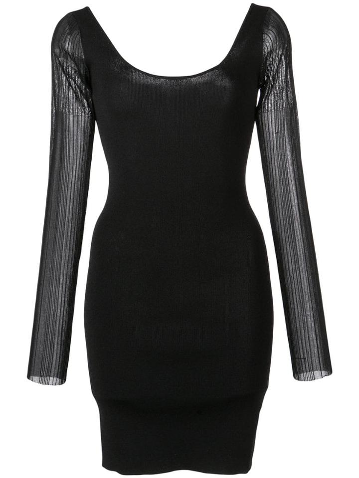 Dion Lee Opacity Mini Dress - Black