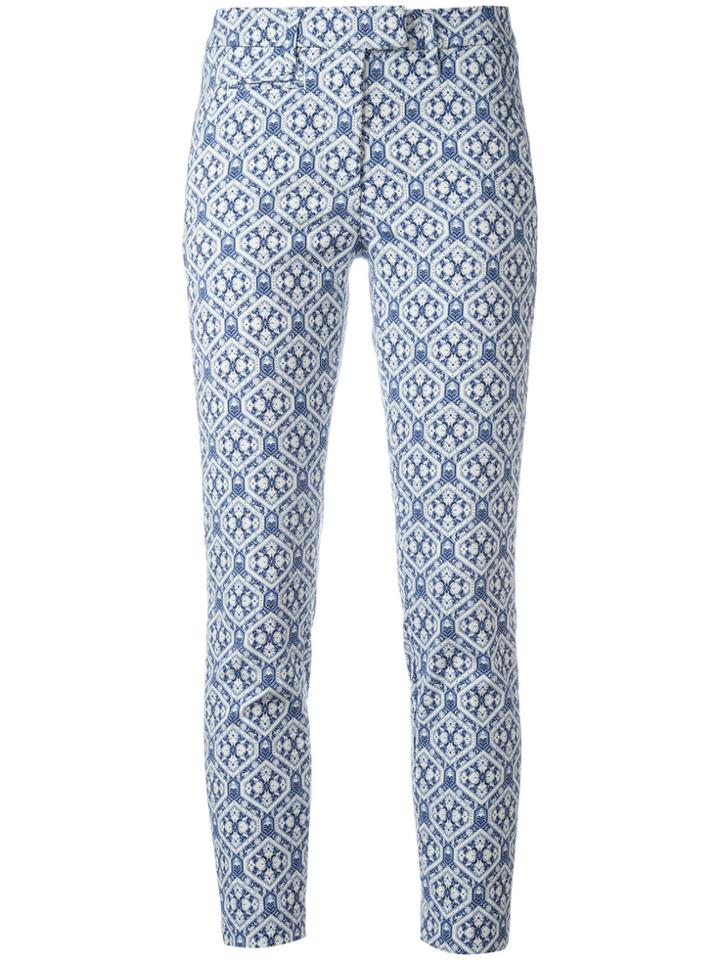 Dondup Perfect Patterned Trousers - Blue