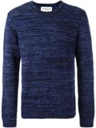 Ymc Crew Neck Pullover, Men's, Size: Medium, Blue, Acrylic/polyamide/spandex/elastane/merino