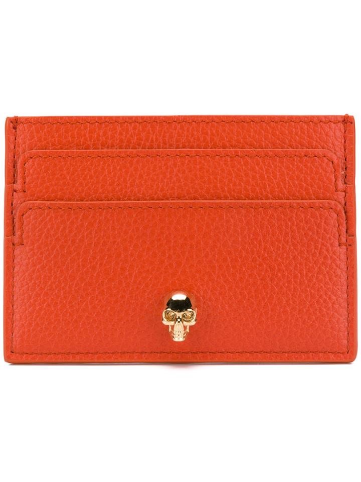 Alexander Mcqueen Skull Cardholder - Yellow & Orange