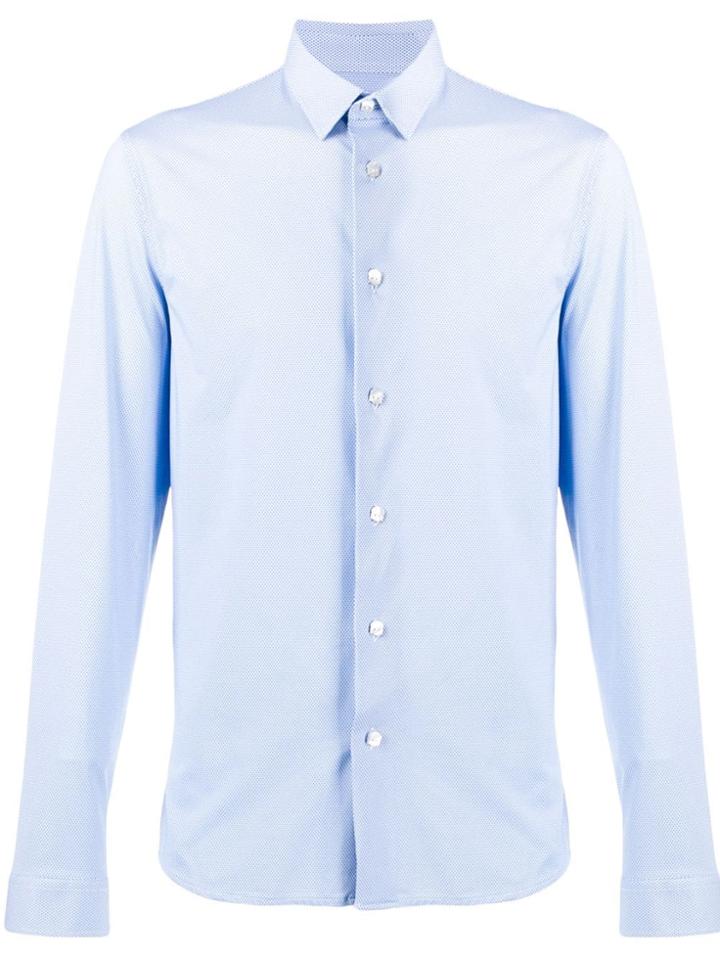 Hydrogen Micro Print Shirt - Blue