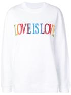 Alberta Ferretti 'love Is Love' Sweatshirt - White