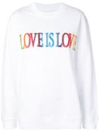 Alberta Ferretti 'love Is Love' Sweatshirt - White