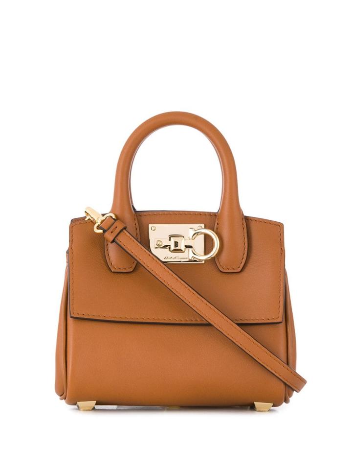 Salvatore Ferragamo Studio Crossbody Mini Bag - Brown