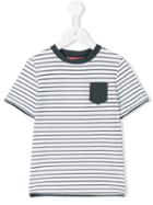 Sunuva - Short Sleeve Striped T-shirt - Kids - Polyamide - 3 Yrs, White