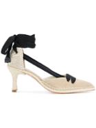 Castañer X Manolo Blahnik Neutral 70 Espadrille Pumps - Neutrals