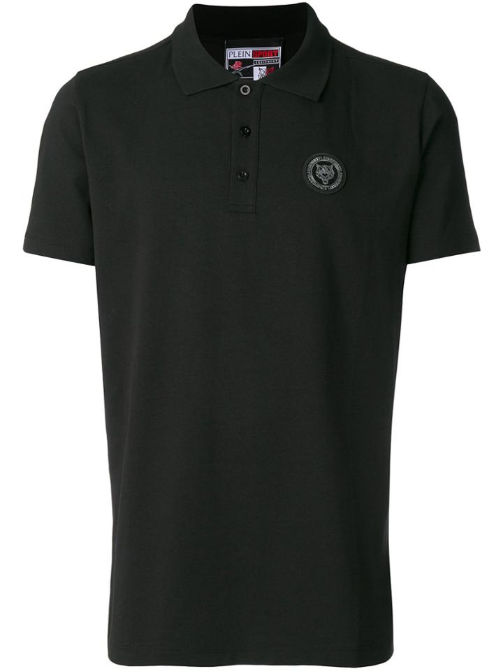 Plein Sport Tiger Polo Shirt - Black
