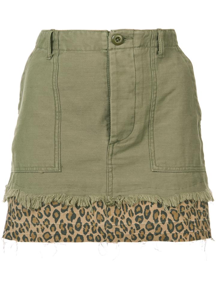 R13 Utility Camp Skirt - Green